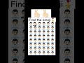 Find the odd emoji out | optical illusion | eye test challenge #shorts