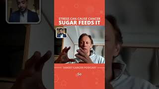 I'm confused. Does stress cause cancer or does sugar? 🤔 #targetcancerpodcast #shorts #stress #sugar