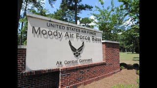 Driving to and through moody AFB