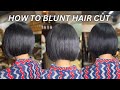 How to blunt hair cut for beginners / step by step / tutorial / #haircut #hairstyle #trending #hair