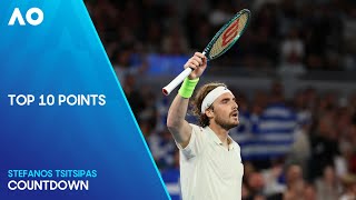 Stefanos Tsitsipas | Top 10 Points | Australian Open 2024