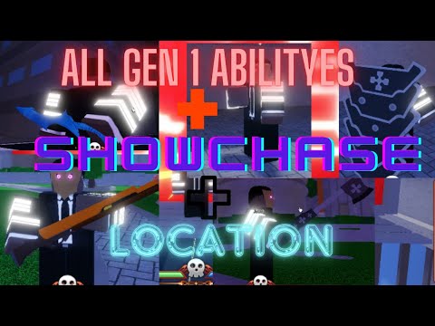 All Gen 1 Abilities Showcase and Location Fire force Online!