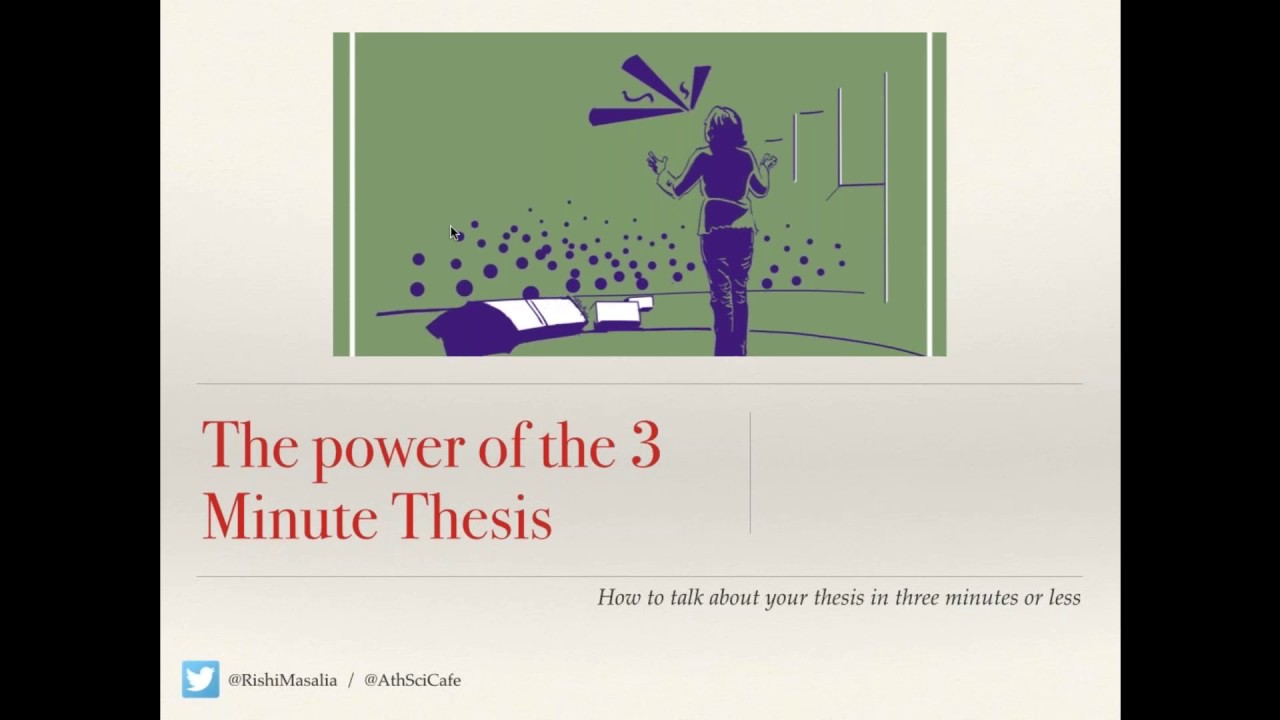 November Seminar The Power Of The 3 Minute Thesis How To Talk About