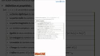 2BACSE Maths Resume  840125