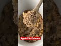 Apple Pie Oatmeal