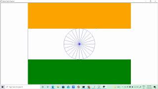 How to draw Indian flag using Python Programming turtle library?