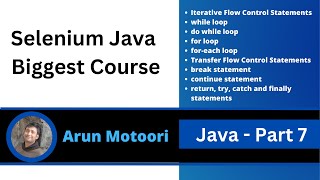 Java - Part 7 (Selenium Java Biggest Course)