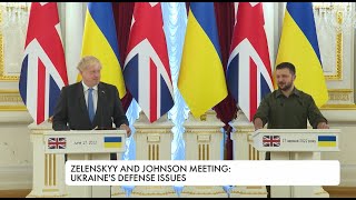 Boris Johnson on visit in Kyiv: Speaks on Ukraine's defense issues with Volodymyr Zelenskyy