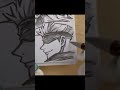 【呪術廻戦】五条悟・横顔描いてみた！【アナログ・イラストメイキング・シャーペン画】 jujutsukaisen gojosatoru