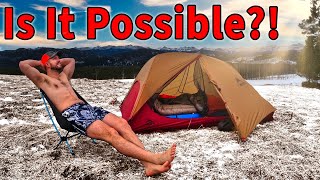 Winter Camping with Summer Gear // Tips & Tricks
