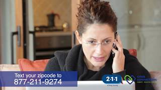 Contact King County 211 Crisis Connections for Resources and Answers (Text • Call • Go-Online)