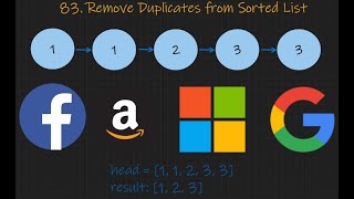 Remove Duplicates from Sorted List - Two Pointers - Leetcode 83 - Python and Java