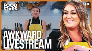 Caroline Struggles Through The Livestream Challenge | Gordon Ramsay’s Food Stars