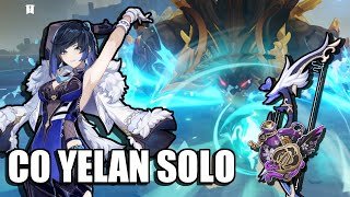 C0R1 Yelan Solo Showcase vs Azhdaha - No Damage, Crowned Q