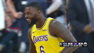 Lance Stephen Breaks Jeff Green's Ankles, Lakers Bench Goes Wild - Wizards vs Lakers