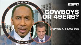 Stephen A. DISAGREES with Mad Dog over Cowboys vs. 49ers DEBATE 🔥 | First Take