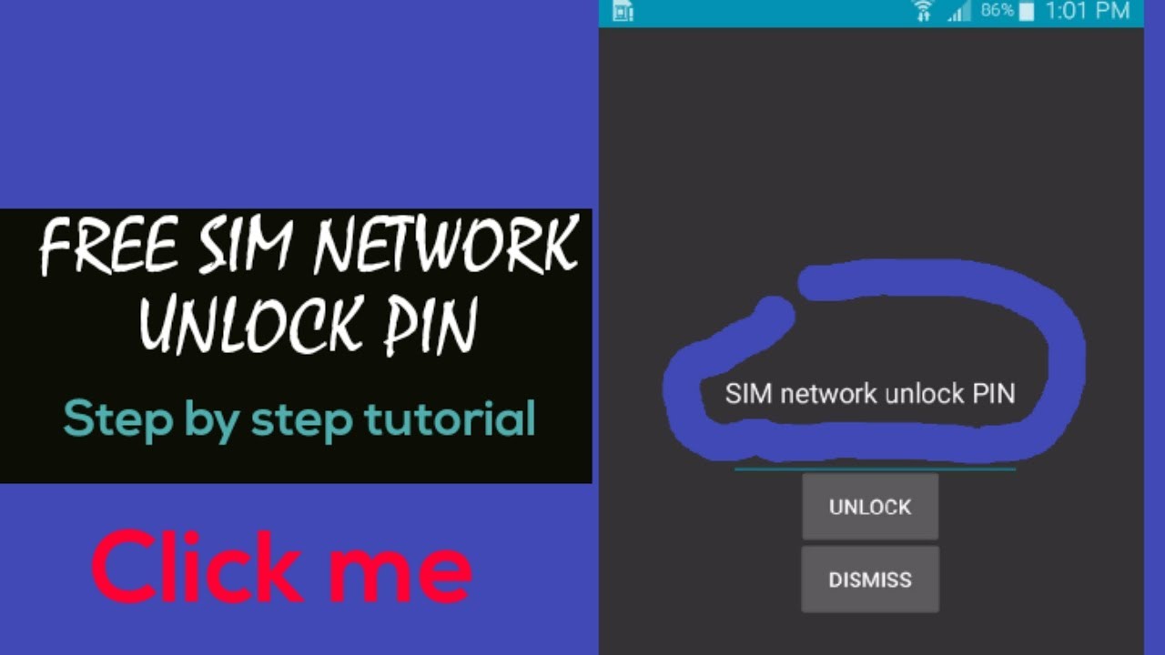 How To Unlock Sim Network Pin For Free - YouTube