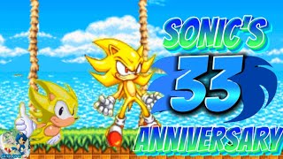 SONIC’S 33RD ANNIVERSARY CELEBRATION ANIMATION🥳!!!!-Godzilla the Hedgehog 93