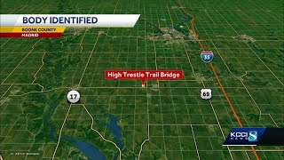 Authorities identify body found under High Trestle Trail Bridge