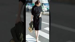 시대를 초월한 우아함 블랙 아이템 봄 코디 #중년패션코디 #룩북 #dailyfashion