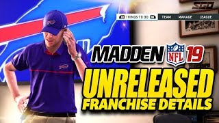 Madden 19 Unreleased Franchise & Gameplay Details