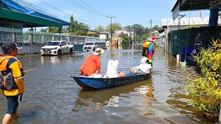 น้ำท่วมศรีสะเกษล่าสุด อัพเดทน้ำท่วมศรีสะเกษ น้ำท่วมถนนวิจิตรนคร น้ำท่วมเมืองศรีสะเกษ น้ำลดลงนิดหน่อย