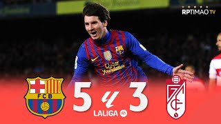 Barcelona 5 x 3 Granada (Messi Hat-Trick) ● La Liga 11/12 Extended Goals \u0026 Highlights ᴴᴰ