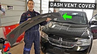 DODGE JOURNEY DASH SPEAKER COVER VENT REMOVAL REPLACEMENT. FIAT FREEMONT