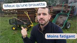 Un CHARIOT pour le JARDIN, les travaux et l'AUTONOMIE