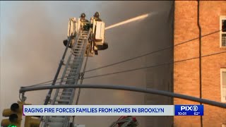 23 injured as firefighters battle 6-alarm blaze in Brooklyn