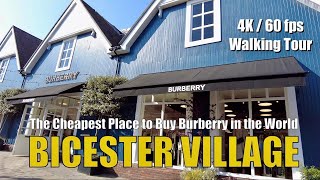 [4K] Walking Tour of Bicester Village near Oxford and London