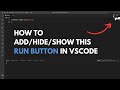 how to add run button in visual studio code | (Fixed) run button not showing in vs code