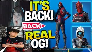 Streamers React To OG quotRED KNIGHTquot amp quotFOCUSquot Skins Back In The Shop OG SKIN BACK