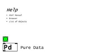 (4) Pure Data Tutorial - Help