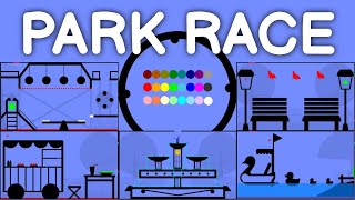 24 Marble Race EP. 26: Park Race (by Algodoo)