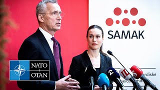 NATO Secretary General with the Prime Minister of Finland 🇫🇮 Sanna Marin, 28 FEB 2023