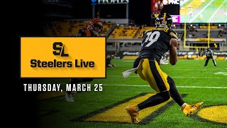 Steelers Live (March 25): Steelers sign JuJu, Sutton, Wormley, Spillane | Pittsburgh Steelers