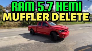 2012 RAM 1500 5.7L HEMI DUAL EXHAUST w/ MUFFLER DELETE!