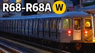 ⁴ᴷ⁶⁰ Mixed R68-R68A Consist Operating on the W Line