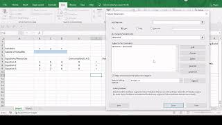 System of Linear Equations in Excel (EXCEL Add-In SOLVER)