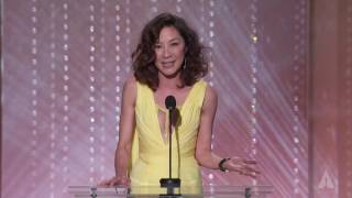 Michelle Yeoh honors Jackie Chan at the 2016 Governors Awards
