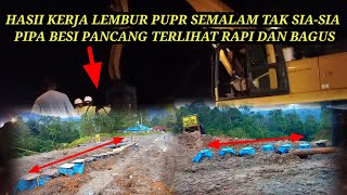 Hasil Kerja Lembur Pupr Semalam Tak Sia-sia || Pipa Besi Pancang Terlihat Rapi Dan Bagus