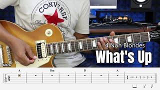 What's Up - 4 Non Blondes - Guitar Instrumental Cover + Tab