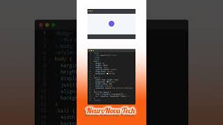 🏀 Bouncing Ball Animation using HTML & CSS | Smooth Loop Effect 🎯#bouncingball #cssanimation #shorts