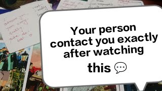 Your person contact 📞💬 you exactly after watching this ❤️ 1/1/2025