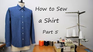 How to sew a shirt - part 5