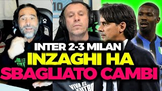 Cassano e Adani Analizzano dove ha sbagliato Inzaghi - Inter vs Mialn 2-3 SuperCoppa