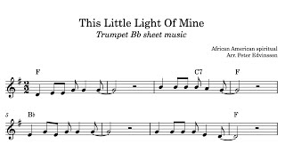 This Little Light Of Mine  - Trumpet sheet music (Free PDF)