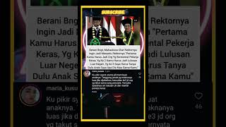 Heboh netizen! Mahasiswa Ini Nekat Ajak Rektor Jadi Mertua