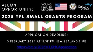 2025 YPL Small Grants Application Webinar 1 - Creating a Compelling Grant Proposal